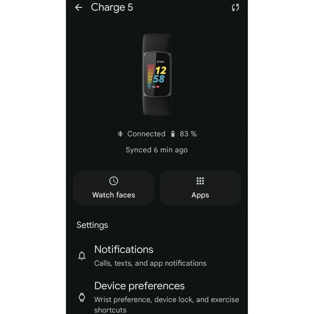 Fitbit Charge‎ 5 w/ Charger - works - tested